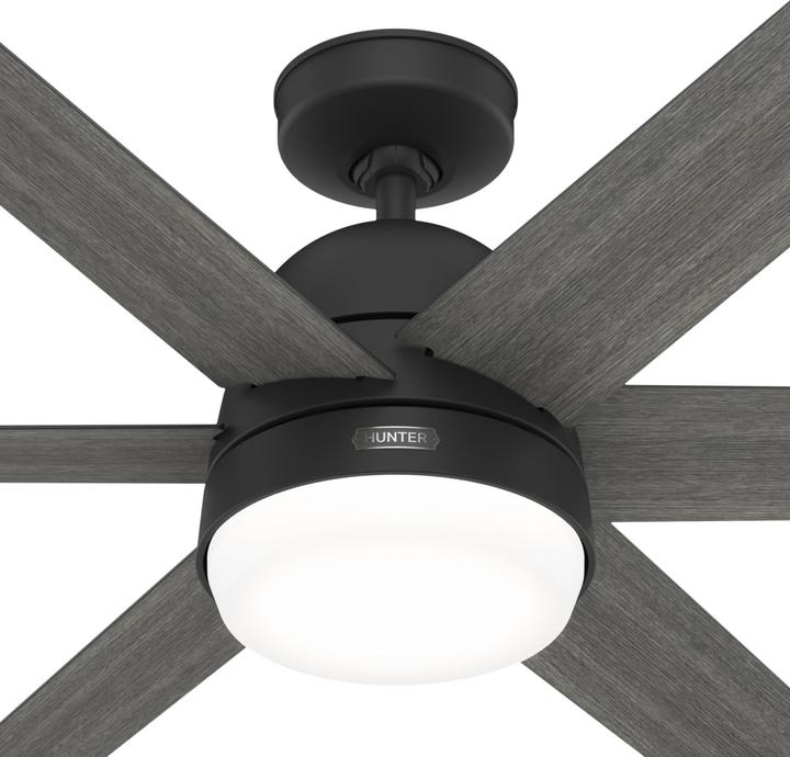 Image du produit Hunter Fans DC Deckenventilator Arete Schwarz mit Licht & Fernbedienung (42.70 dB)