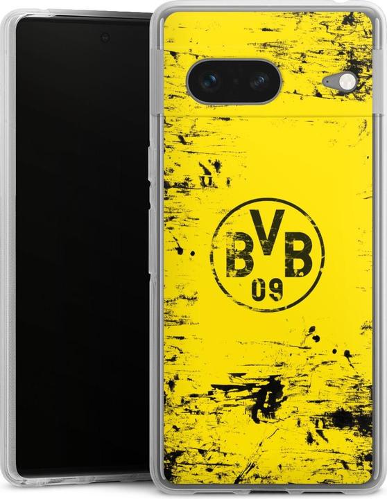Produktbild DeinDesign Silikon Hülle für Google Pixel 7 Handyhülle Case Smartphone Schutzhülle BVB Borussia Dortmund (Google Pixel 7)
