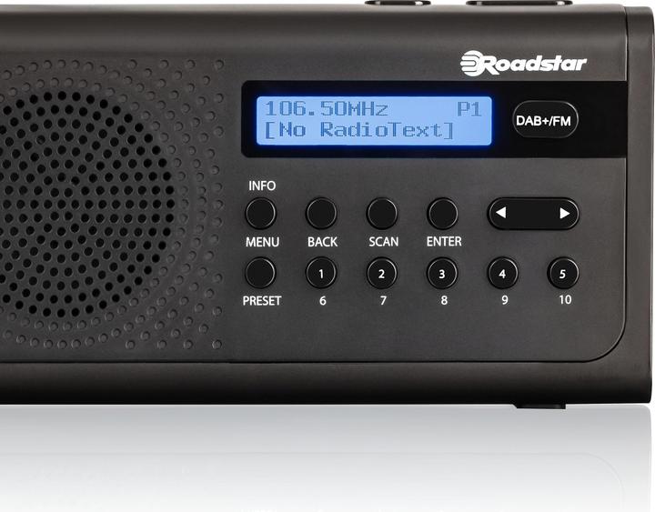Image du produit Roadstar TRA-300D+/BK (DAB+ DAB, FM)