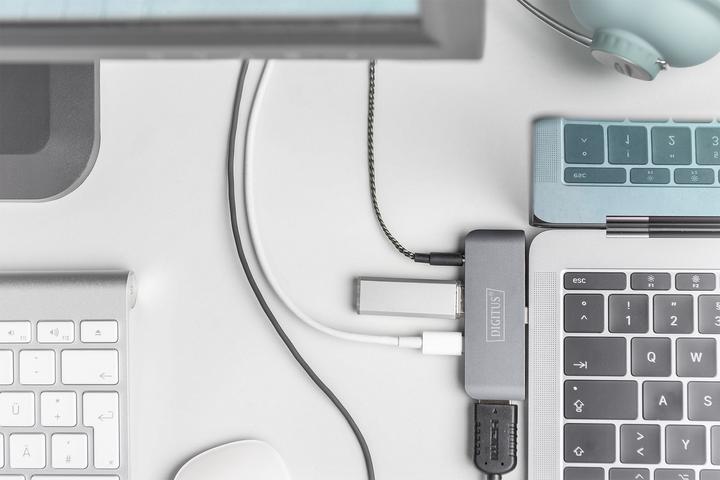 Actual product image Digitus USB-C Mobile Dock (USB-C, 4 Ports)