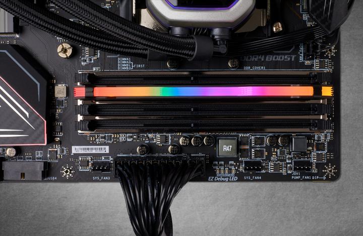 Actual product image Corsair DDR4, 3200MHz 8GB 1x8GB Dimm, Unbuffered, 16-20-20-38, XMP 2.0, VENGEANCE RGB PRO Black Heatspreader (1 x 8GB, 3200 MHz, DDR4-RAM, DIMM)