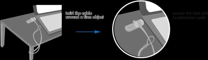 Actual product image LogiLink Safety lock cable
