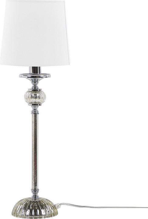 Actual product image Beliani Table lamp white 62 cm round KUBENA (E27)