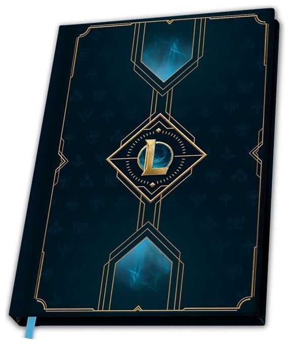 Produktbild ABYstyle LEAGUE OF LEGENDS Notizbuch - Hexteck-Logo (A5, Liniert, Harter Einband)