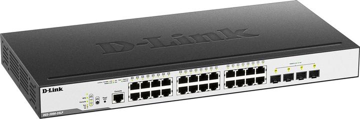 Image du produit D-Link DGS-3000-28LP managed Switch 24x10/100/1000RJ45 4xSFP 802.3at Poe max 193W smart fan opt. red. Po... (24 Ports)