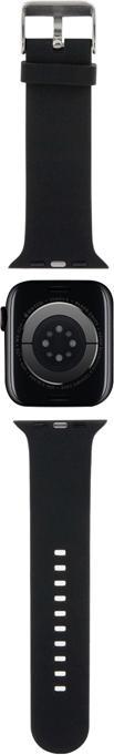 Produktbild Karl Lagerfeld Pasek KLAWLSLKCNK Apple Watch 42/44/45mm czarny/black strap 3D Rubber Karl&Choupette (Silikon)