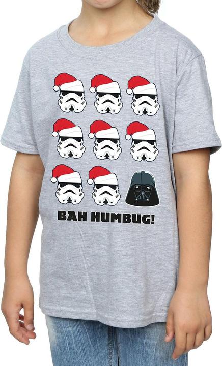 Actual product image Star Wars Girls Christmas Humbug Cotton T-Shirt (128)