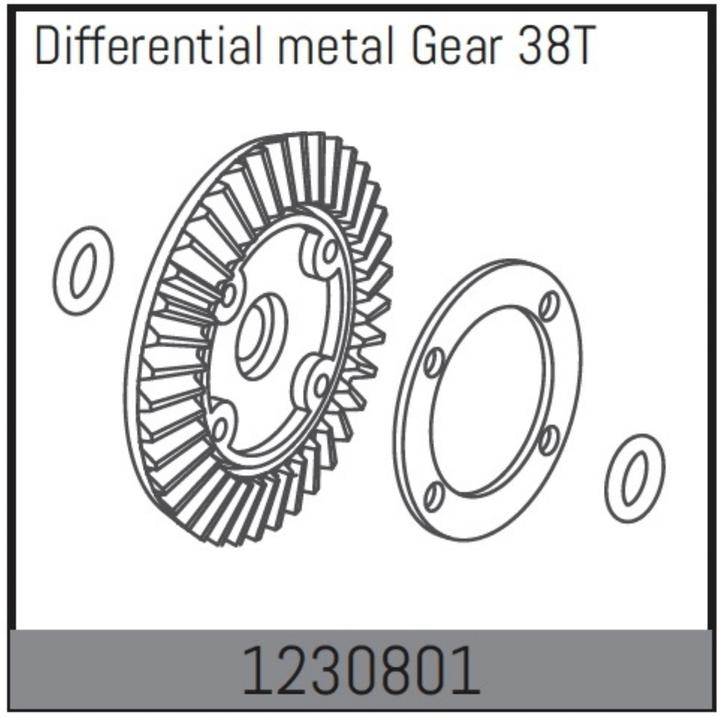 Absima Differential-Kronrad 38T +Dichtung