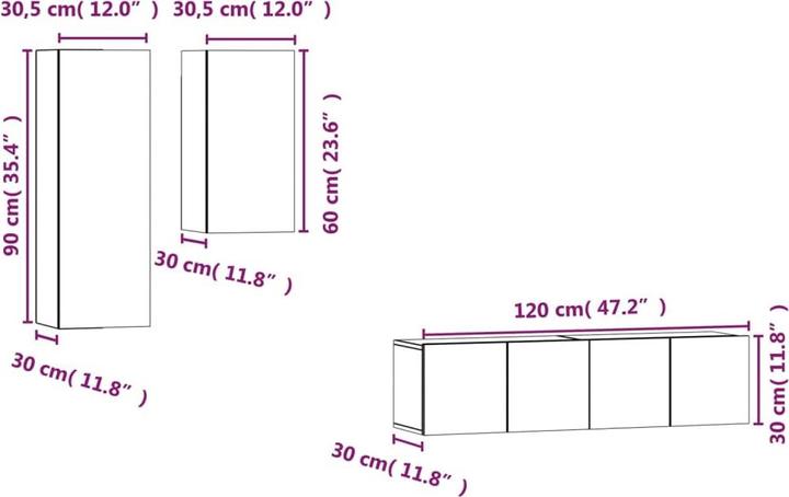 Actual product image VidaXL Gabriel (60 x 30 x 30 cm)