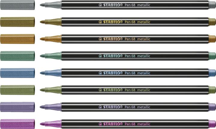 Produktbild STABILO Pen 68 Premium Metallic-Filzstift (Sortiert, 8 x)