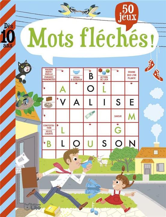 Immagine prodotto Mots fléchés! : 50 jeux, dès 10 ans (Francese, Kermarrec Aurélien, 2022)