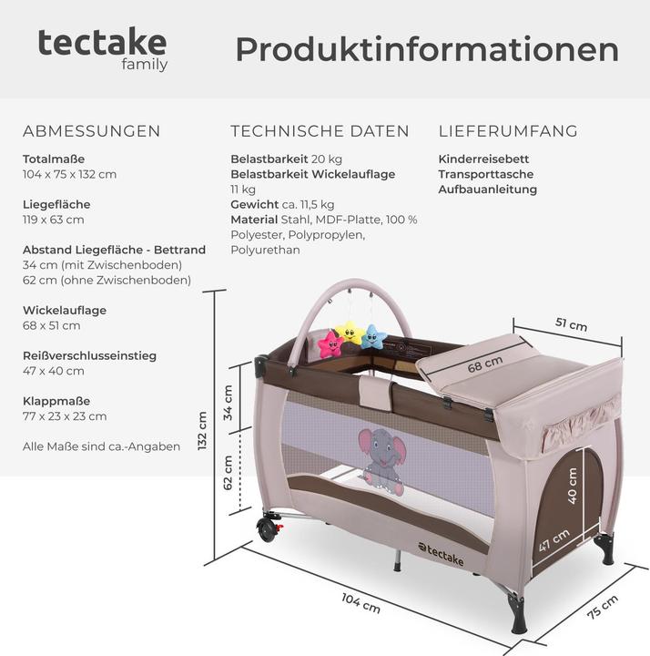 Produktbild tectake Elefant