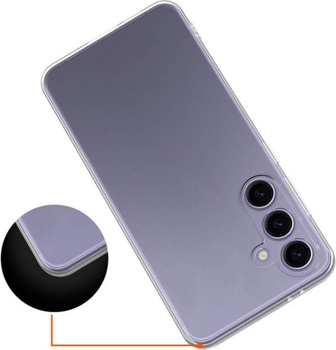 Actual product image Cover-Discount FE - Silicone rubber case transparent (Samsung Galaxy S24 FE)