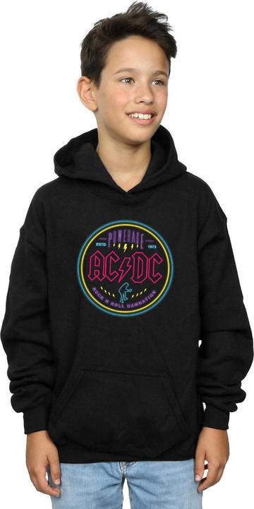 Produktbild AC/DC Circle Neon Kapuzenpullover Jungen (128)