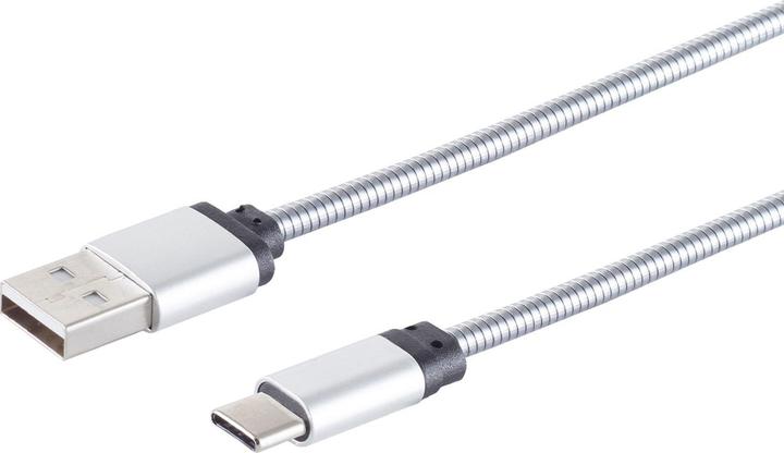 Immagine prodotto S-Impuls Cavo di ricarica e dati da USB-C a USB-A, argento, 1m, set da 2 (1 m, USB 3.1)