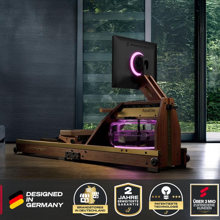 Produktbild (Set-A) Sportstech Rudergerät AquaElite Walnut