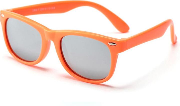 Techsuit - Sunglasses Polarised (D802) - for Kids, UV Protection - Orange / Mercury