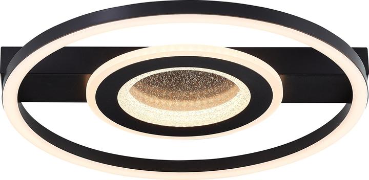 Actual product image Brelight Queens LED ceiling light 37cm inside round black (2400 lm)
