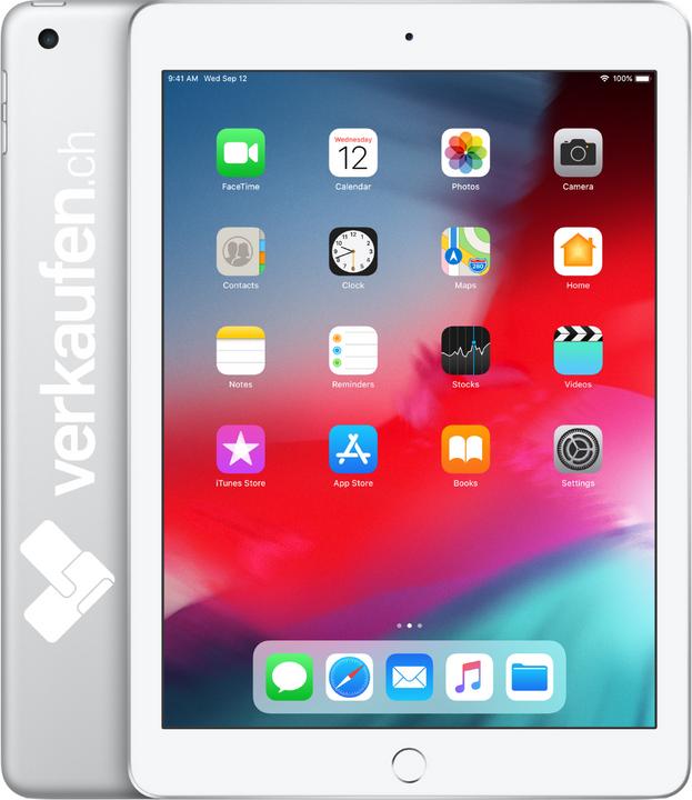 Produktbild verkaufen.ch iPad 6 WiFi (nur WLAN, 9.70", 32 GB, Silver, B / Sehr gut)