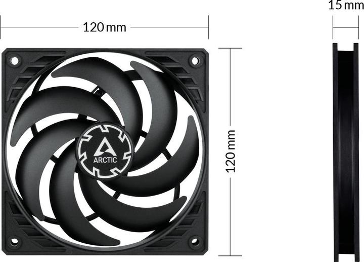 Produktbild Arctic Kühler P12 Slim PWM PST (120 mm, 1 x)