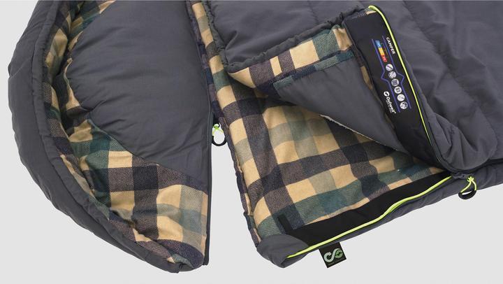 Actual product image Outwell Camper Sleeping Bag, Left zipper, Grey (235 cm)