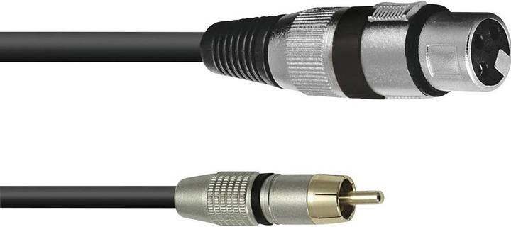 Actual product image Omnitronic Adapter cable XLR(F)/Cinch(M) 0.2m bw (0.15 m, XLR, Cinch)