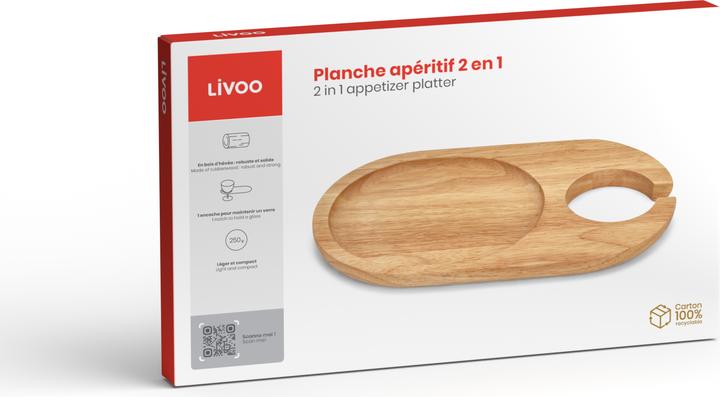 Produktbild Livoo 2 in 1 Vorspeisenbrett