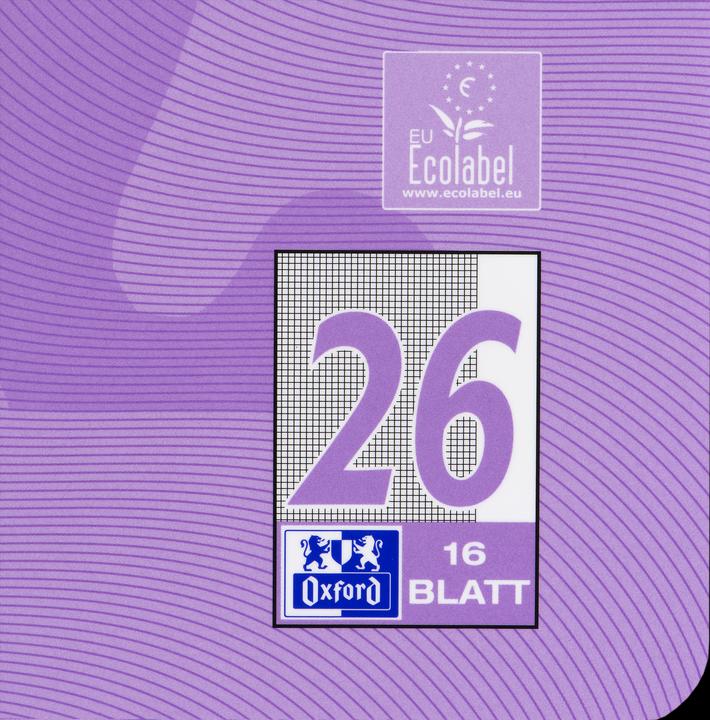 Actual product image Oxford Exercise book, A4, ruling 26 (A4, Checked, Soft cover)