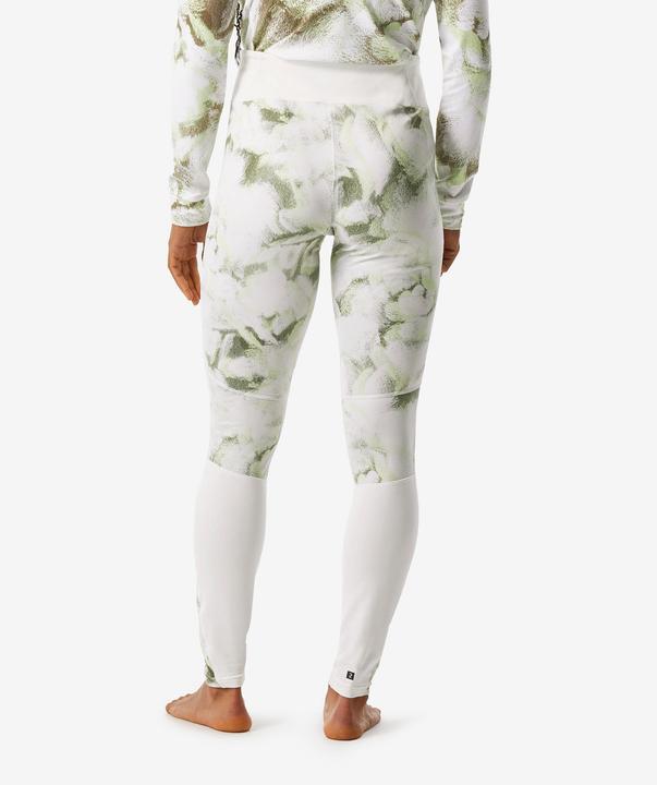 Produktbild Wedze Skiunterwäsche Funktionshose Damen - BL 500 Seamless grün/weiss mit Print (XS)
