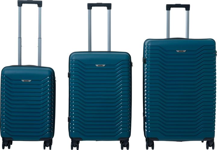 Koor Reisekofferset Manila 3-teilig, Petrol, Kofferart (40 l)