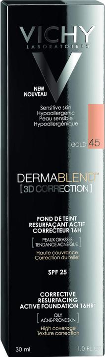 Produktbild Vichy Dermablend (3D Correction) Hautunebenheiten optisch korrigierendes Make-up (45 Gold)