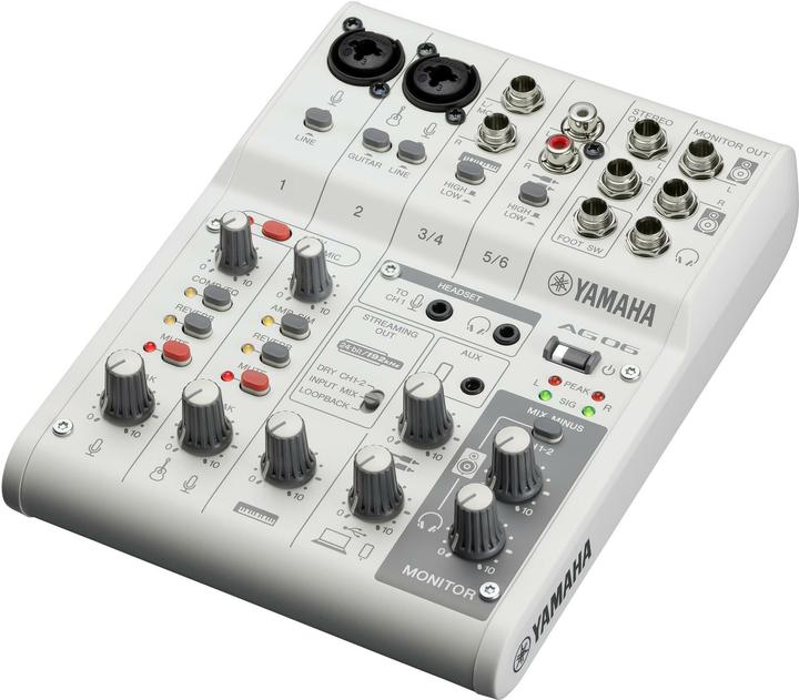 Yamaha AG06MK2W (Studio- und Livemixer)