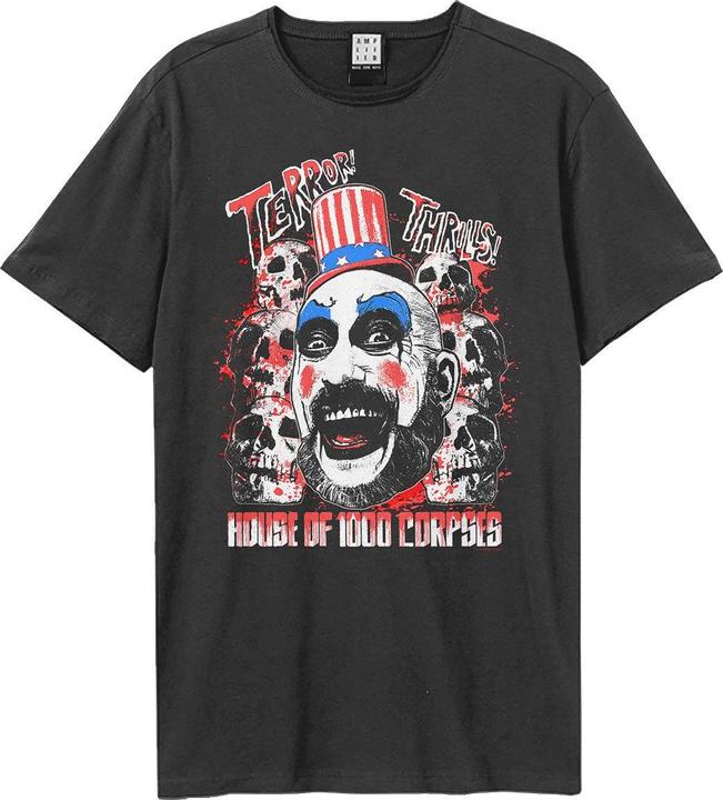 Immagine prodotto Amplified House Of 1000 Corpses Terror Thrills Maglietta Rob Zombie Adulto Unisex (L)