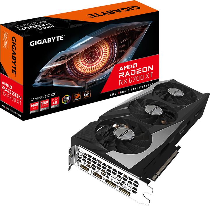 Actual product image Gigabyte Radeon RX 6700 XT Gaming OC 12G (12 GB)