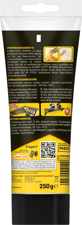 Produktbild Pattex Kleben statt Bohren Strong & Easy (250 g)
