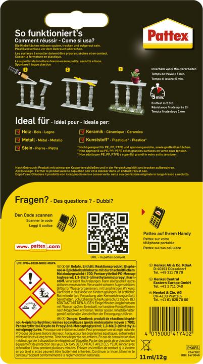 Image du produit Pattex Mélange de force (12 g)