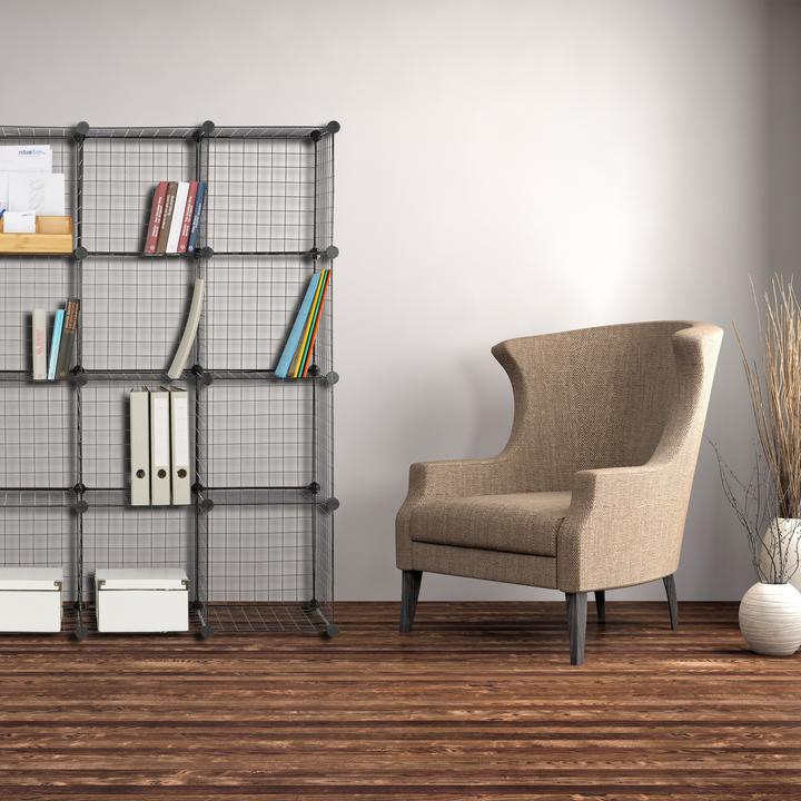 Actual product image Relaxdays Modular Grid Shelf