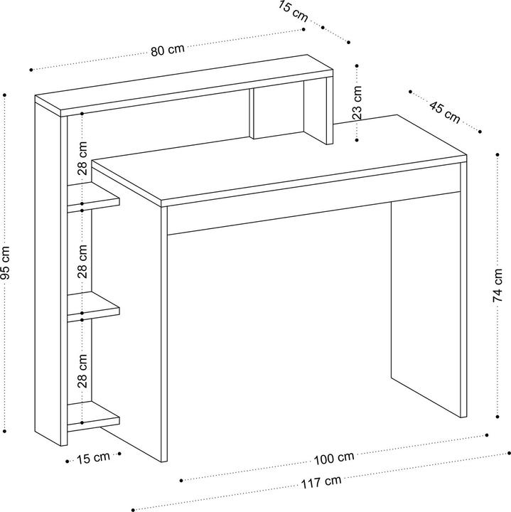 Produktbild Kalune Design Camilla (95 x 45 x 117 cm)