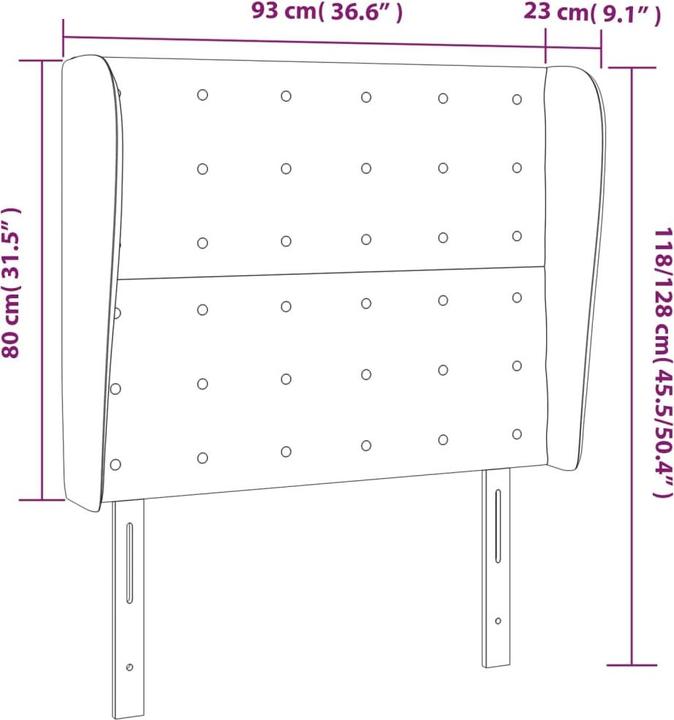 Actual product image VidaXL Olova (93 x 23 x 128 cm)