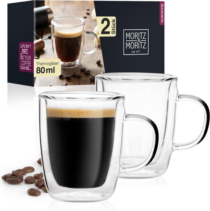 Immagine prodotto Moritz & Moritz Tazze di vetro per espresso (80 ml, 2 x)