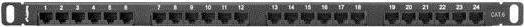 Actual product image Lanberg PPU6-0024-B Patch Panel 0.5U