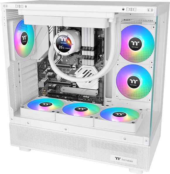 Actual product image Thermaltake TT CT120 EX Rev ARGB Sync PC Cooling Fan 3 Pack White (120 mm, 3 x)