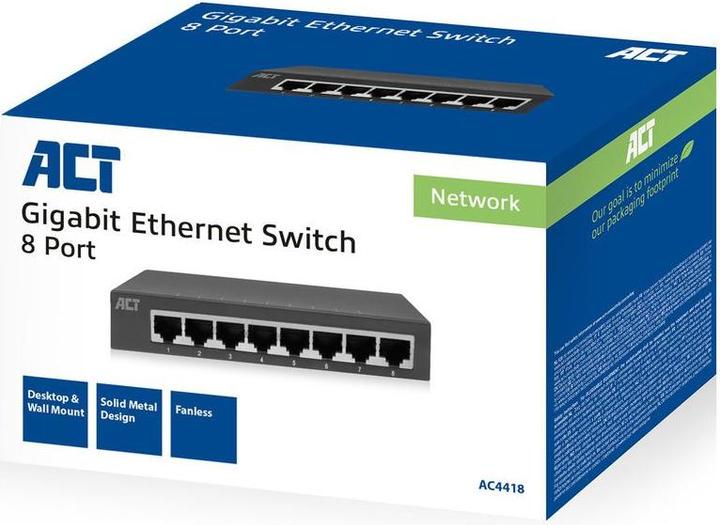 Image du produit Commutateur Gigabit Ethernet à 8 ports (8 Ports)