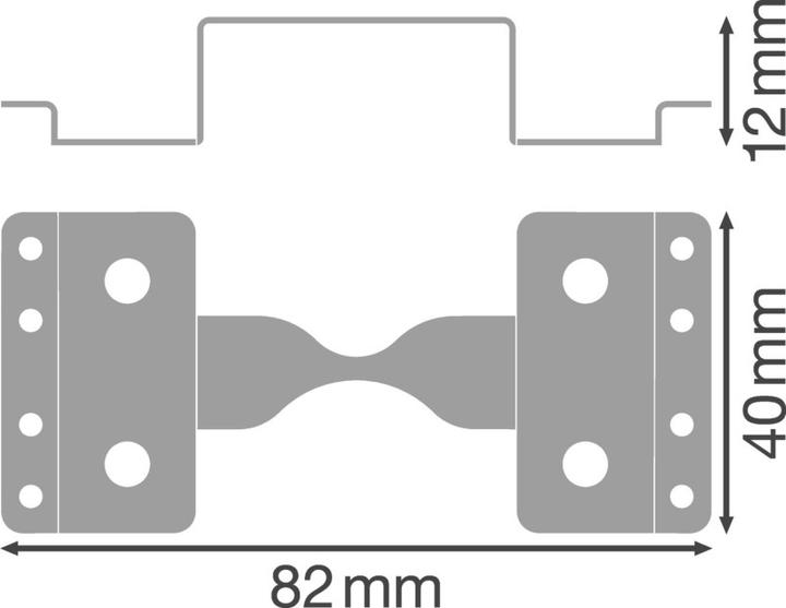 Produktbild Ledvance LED LINEAR IndiviLED Lightline Connector Mechanischer Verbinder für Lichtbandinstallation steel