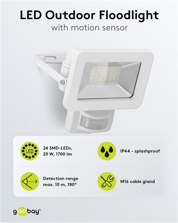 Immagine prodotto Goobay Faretto LED da esterno (1706 lm, IP44)