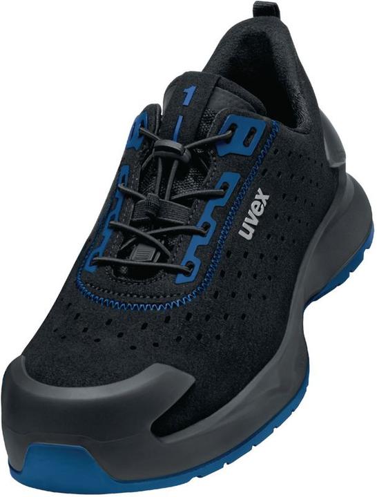 Produktbild Uvex Safety uvex 1 x-craft Halbschuhe S1 68138 schwarz, blau Weite 11 Grösse 38 (S1, 38)