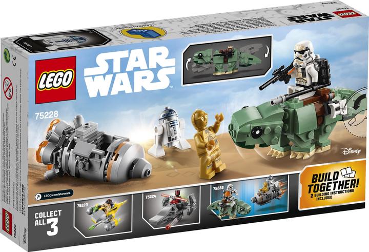 Actual product image LEGO Microfighters Escape POD vs. Dewback (75228, LEGO Star Wars)