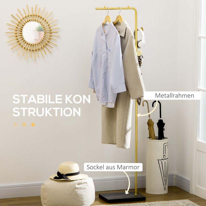 Actual product image Swisshandel24 Garderobenständer Kleiderständer mit Haken Garderobe für Kleidung, Hüte