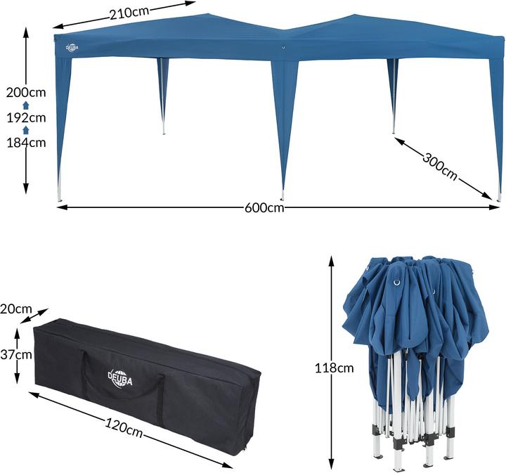 Actual product image Deuba Pavilion (300 cm, 600 cm)