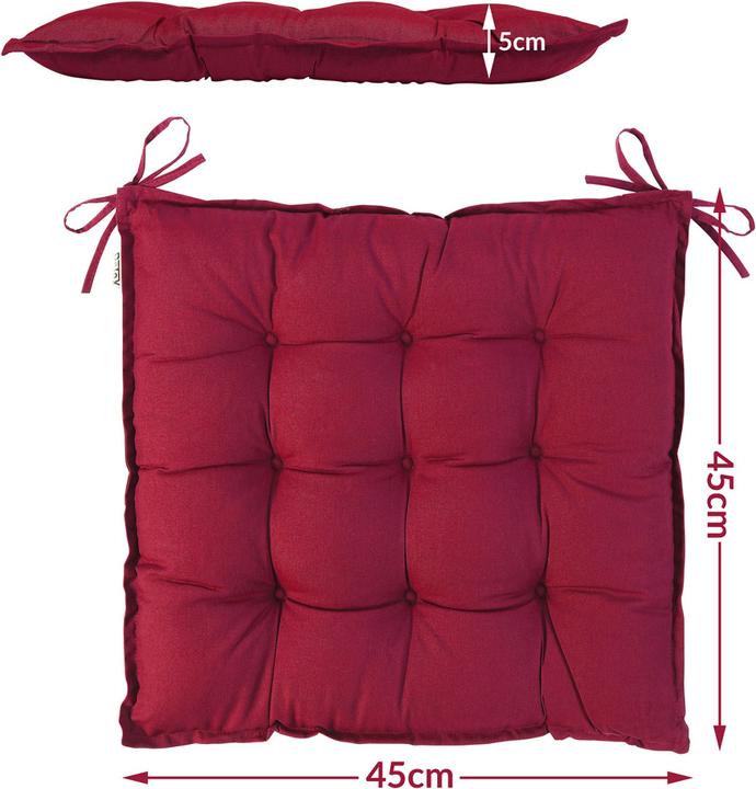 Image du produit Detex Coussin chaise (45 x 45 x 5 cm)
